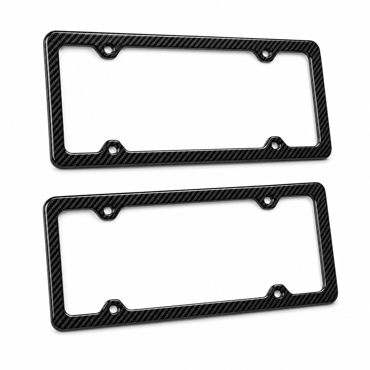 Premium Black Number Plate Frames - Image 2