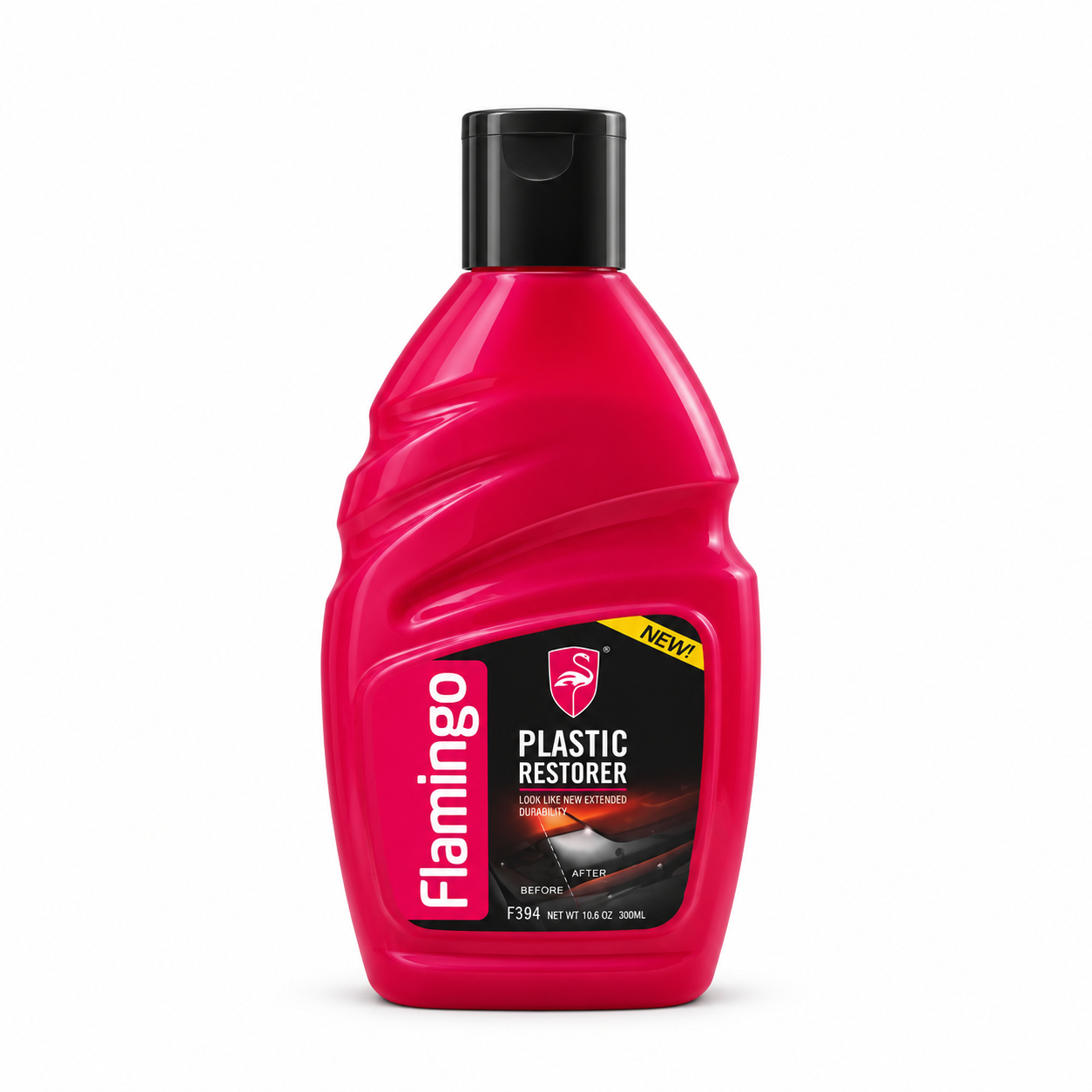 Flamingo Plastic Restorer F394 300ml red bottle