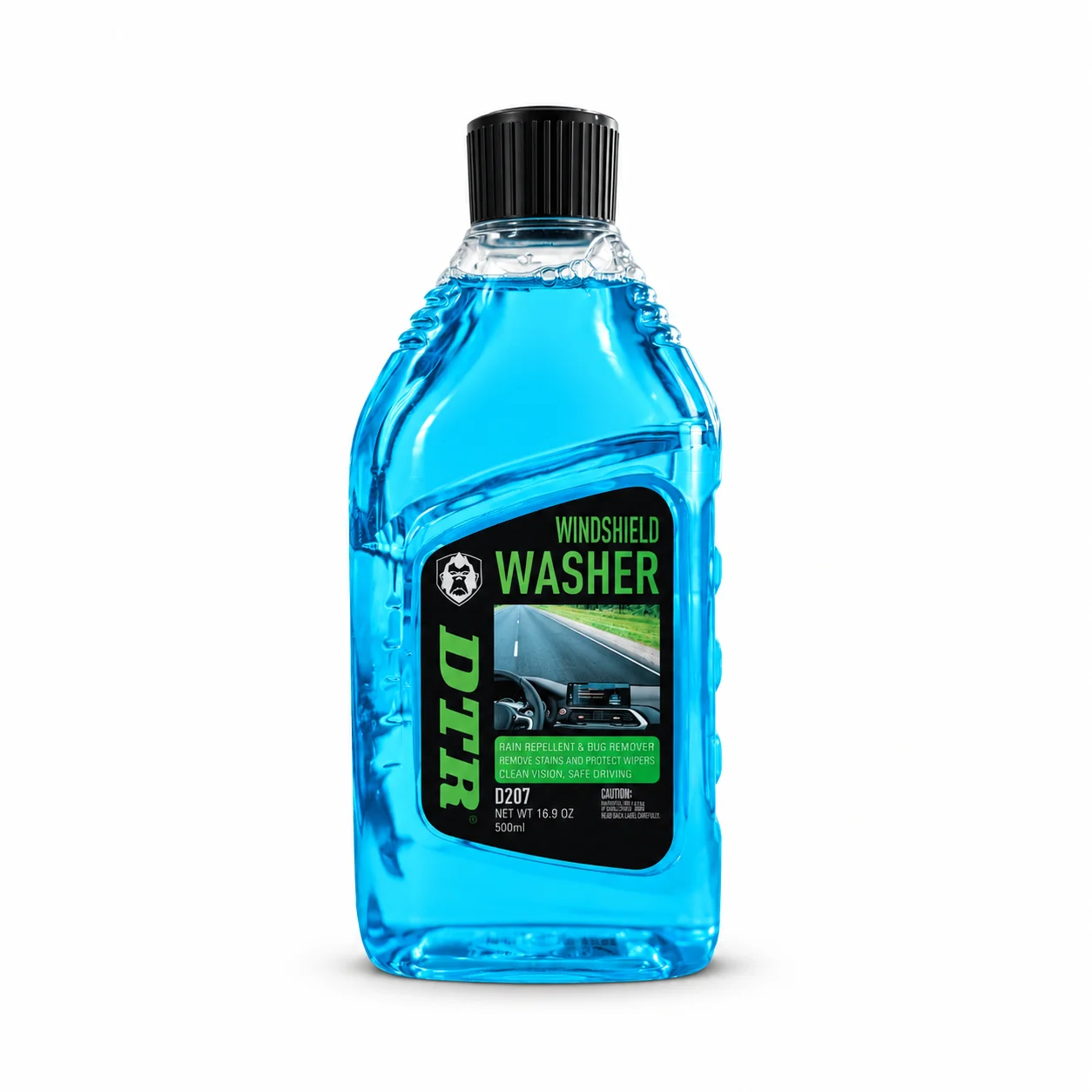 DTR Windshield Washer D207 500ml blue liquid bottle